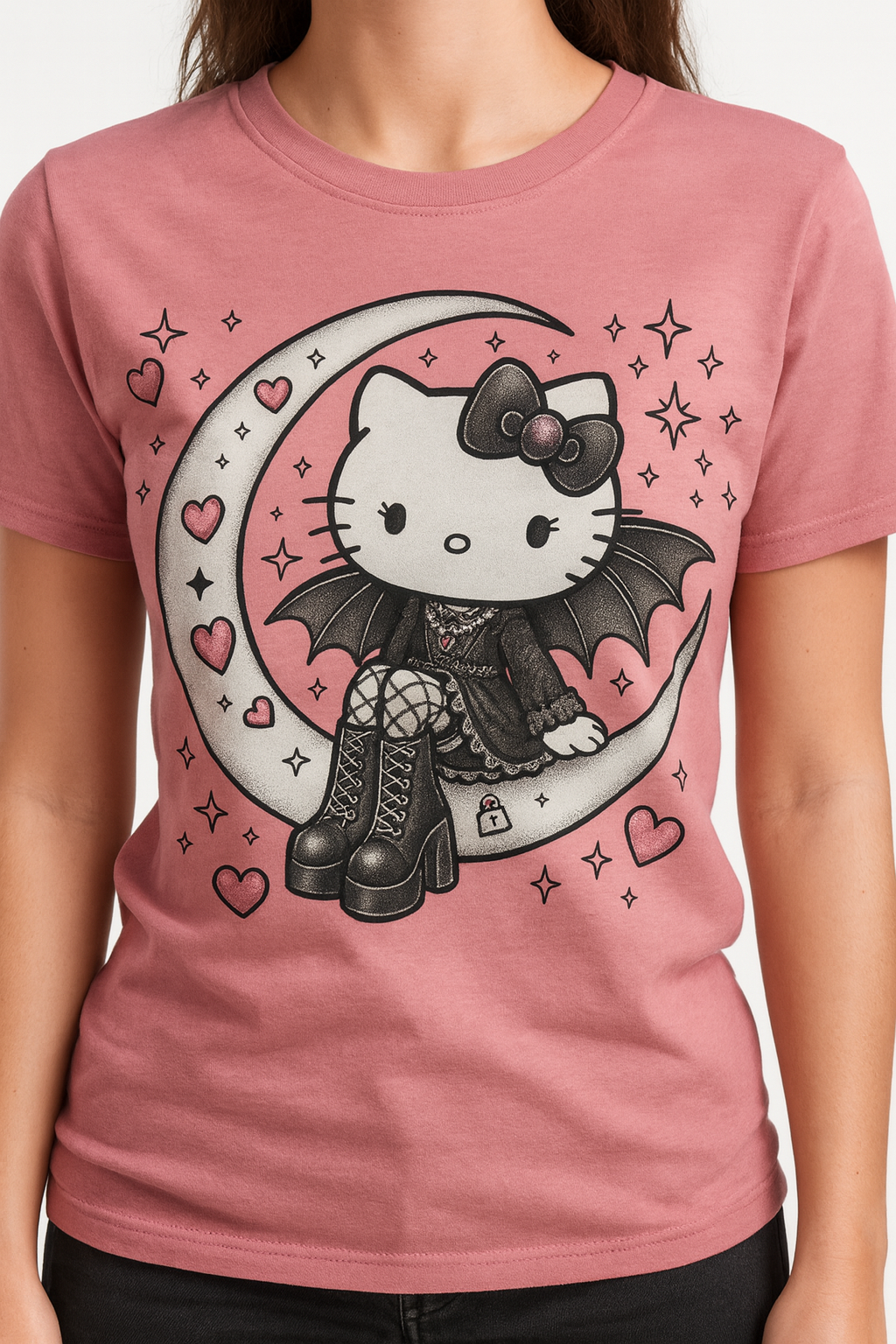 Hello kitty luna corazones